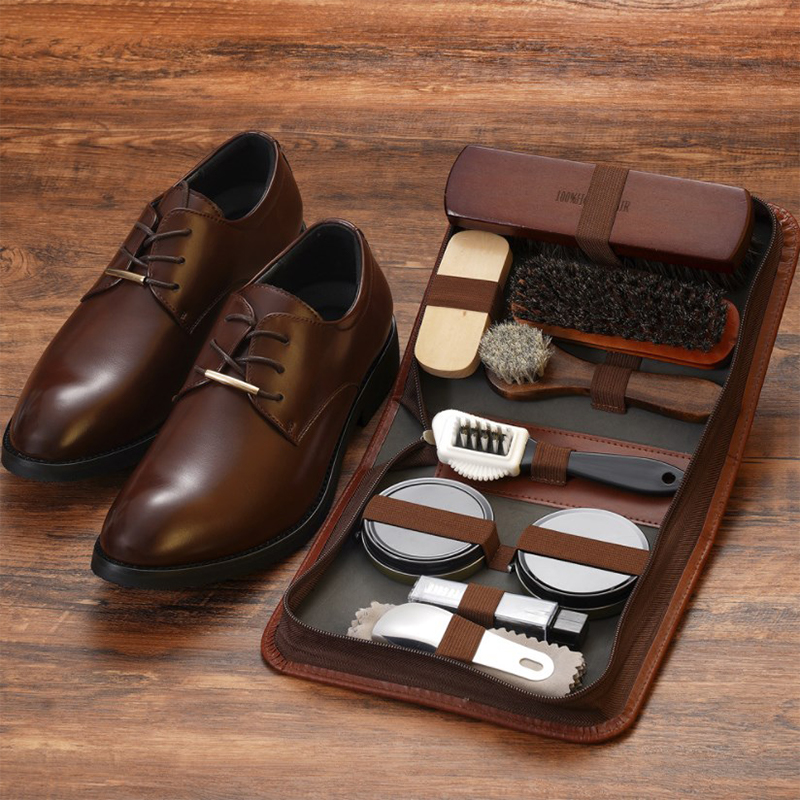 Shoe Cleaning Brush - Sikat sepatu HorseHair, Set alat pembersih